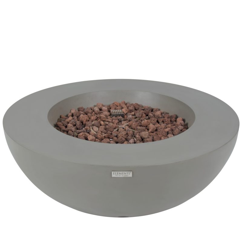 ELEMENTI LUNAR BOWL FIRE PIT IN LIGHT GREY (OFG101LG)
