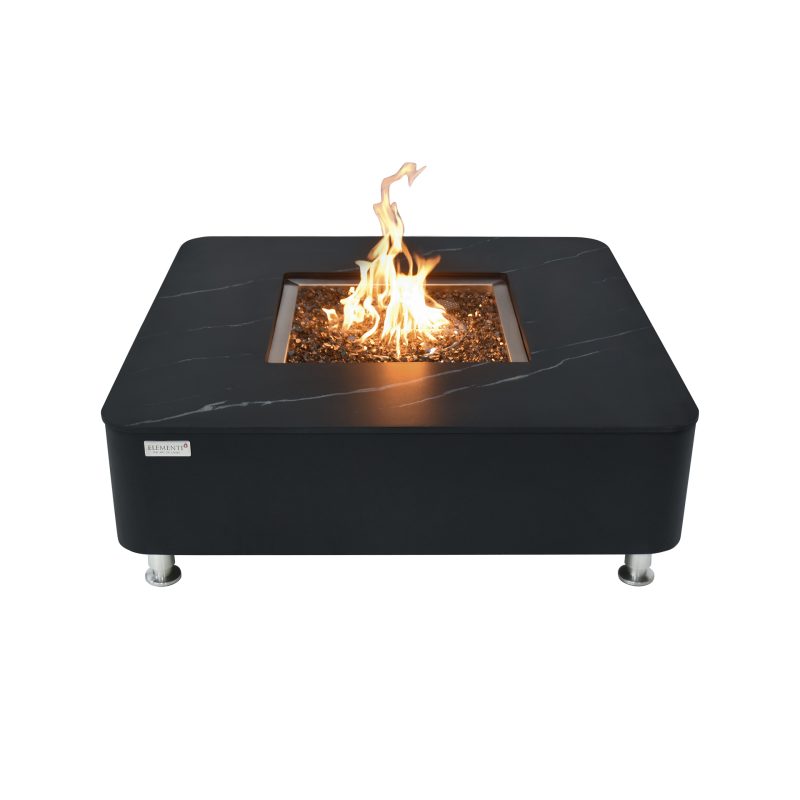 ELEMENTI PLUS ANNECY Marble Porcelain Fire Table OFP101BB